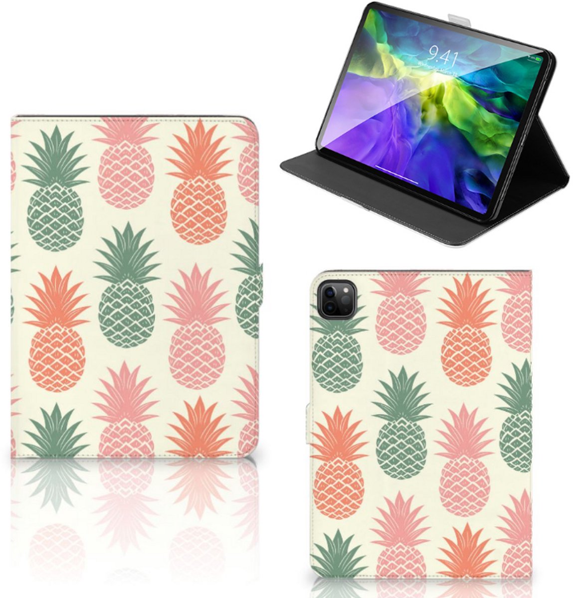 iPad Pro 11 2020/2021/2022 Tablet Stand Case Ananas