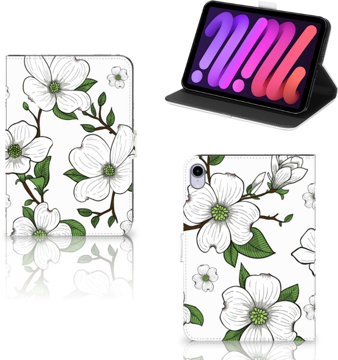 iPad Mini 6 (2021) Tablet Cover Dogwood Flowers