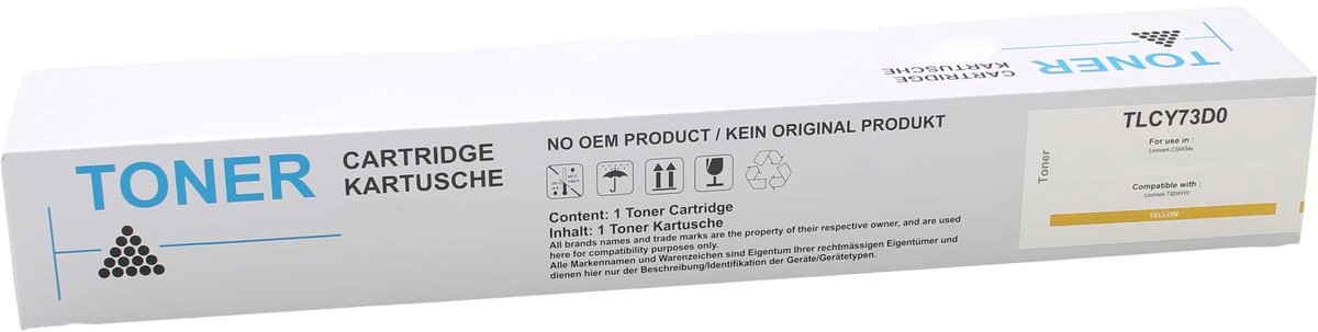 Lexmark - Tonercartridge - TLCY73D0 - Geel - ca. 26.000 pagina's - Huismerk - geschikt voor CS 943 de
