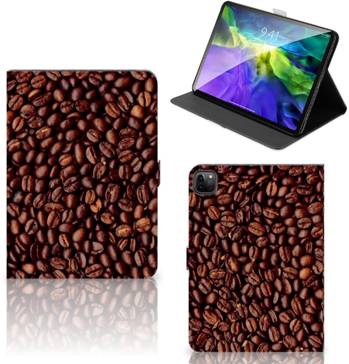 iPad Pro 11 2020/2021/2022 Tablet Stand Case Koffiebonen