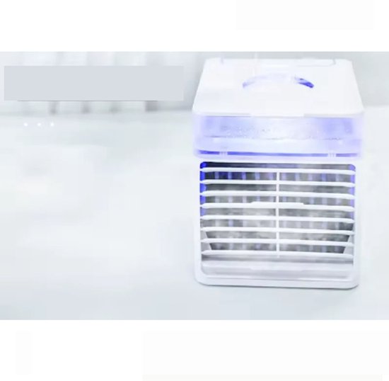 Draagbare mini air cooler USB 500 ml watertank 3 snelheden verdampingskoeling LED verlichting voor bureau slaapkamer