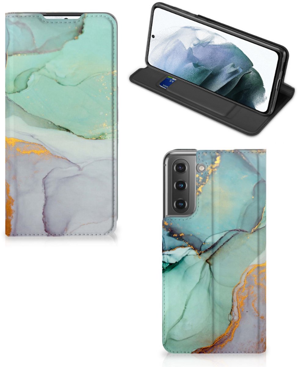 Bookcase voor Samsung Galaxy S21 FE Watercolor Mix
