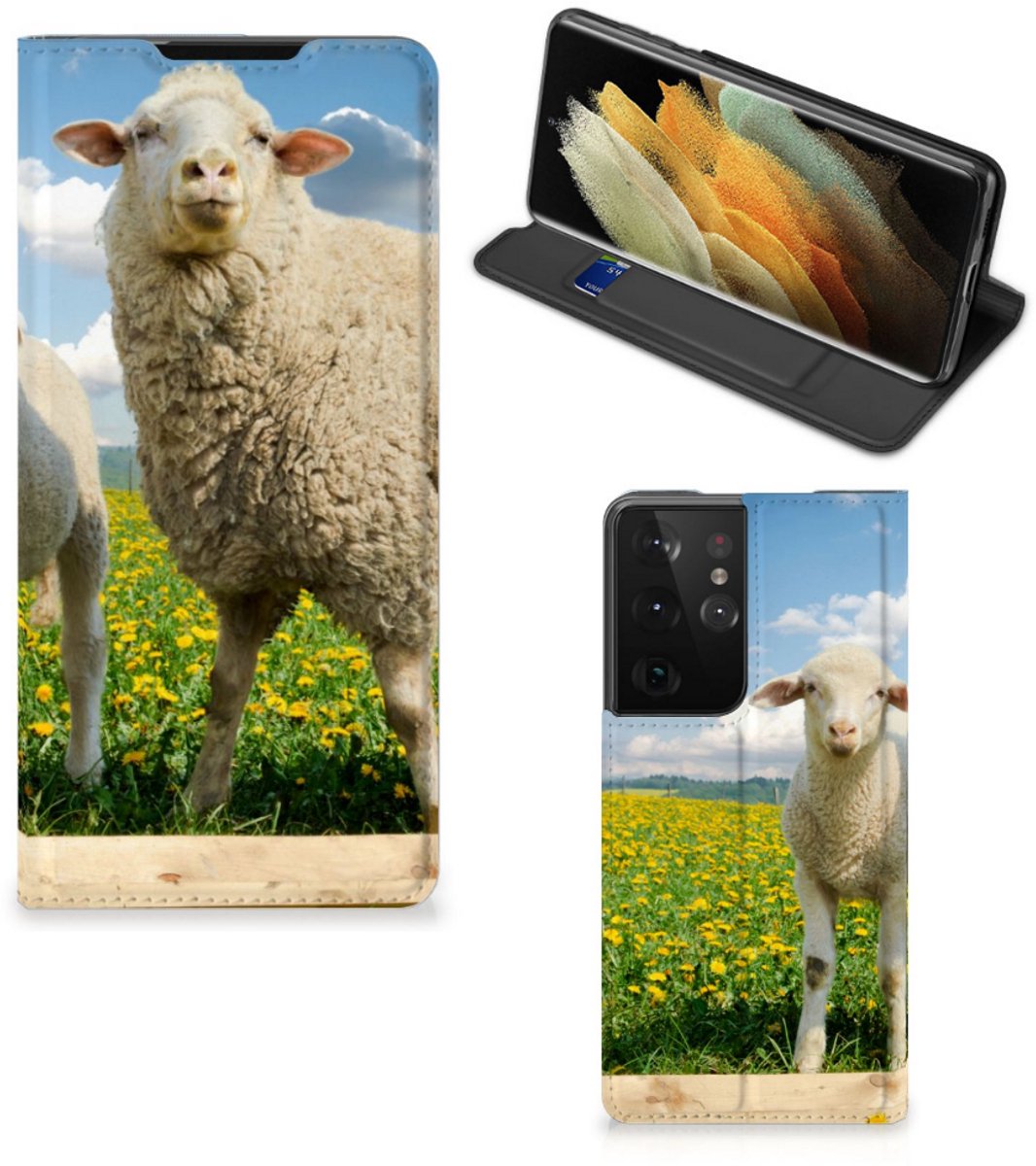 Samsung Galaxy S21 Ultra Hoesje maken Schaap en Lammetje