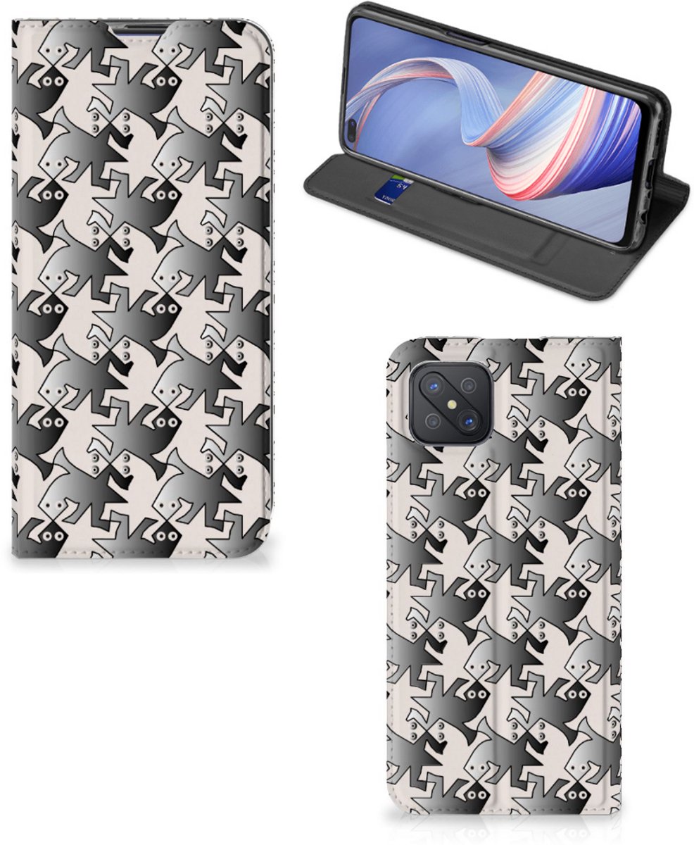 OPPO Reno4 Z 5G Hoesje maken Salamander Grey