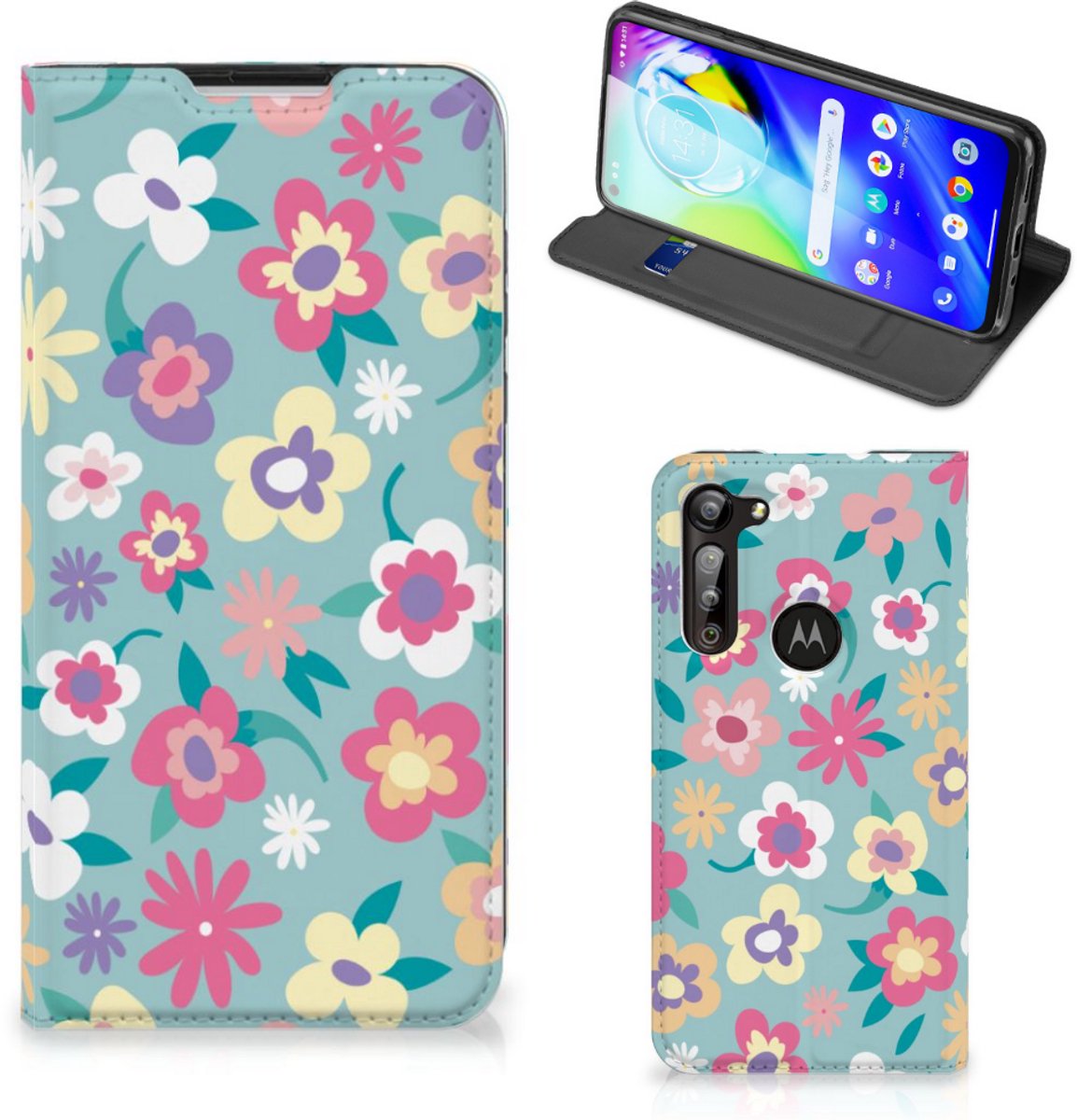 Motorola Moto G8 Power Smart Cover Flower Power