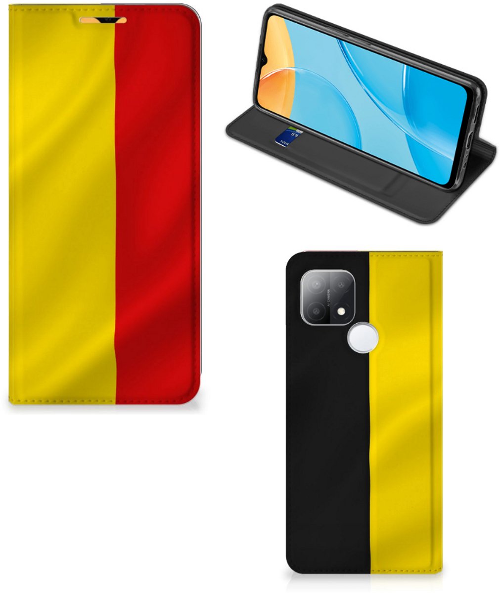 Standcase Hoesje voor OPPO A15 Standcase Belgische Vlag