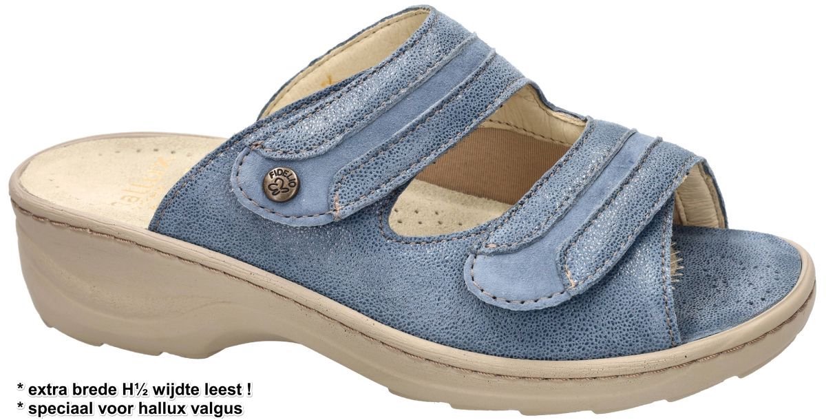 Fidelio Hallux -Dames - blauw licht - slippers & muiltjes - maat 39
