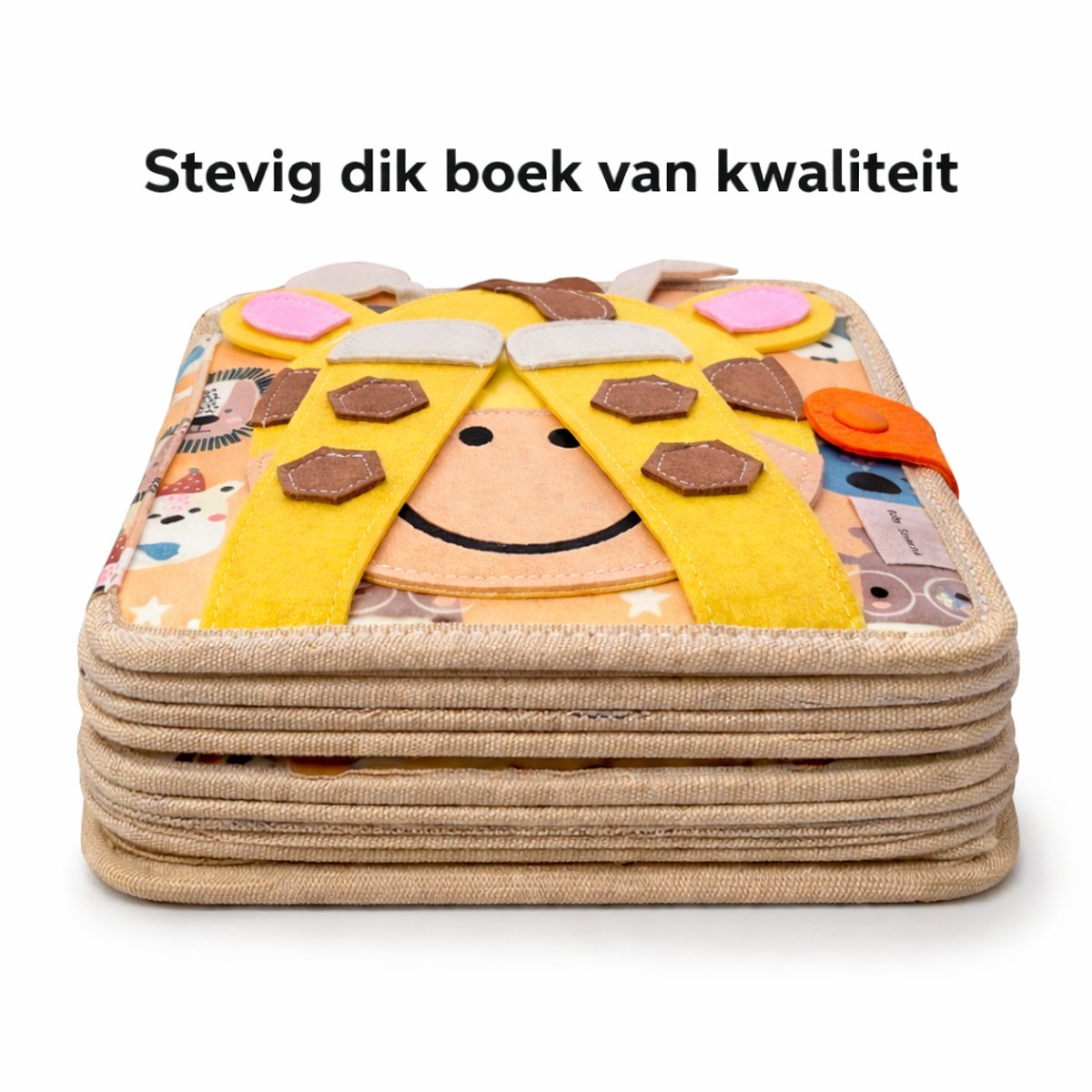 Montessori Activiteitenboekje Giraffe - Sensorisch Speelgoed - Extra Dik - Busy Board - Educatief Speelgoed - Montessori - Speelgoed - Inclusief Tas - Leeftijd 2 tot 7 Jaar — afbeelding 3