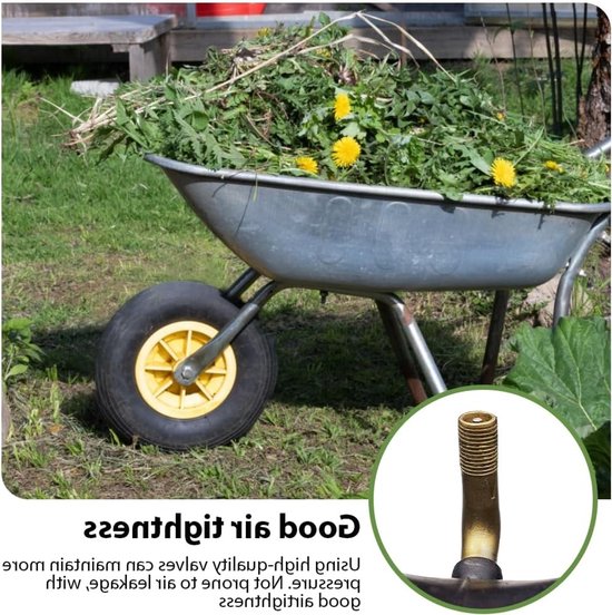 Binnenband 4.80/4.00-8 voor Handwagen, Kruiwagen, Aanhanger, Grasmaaier en Tuinwagen — afbeelding 4