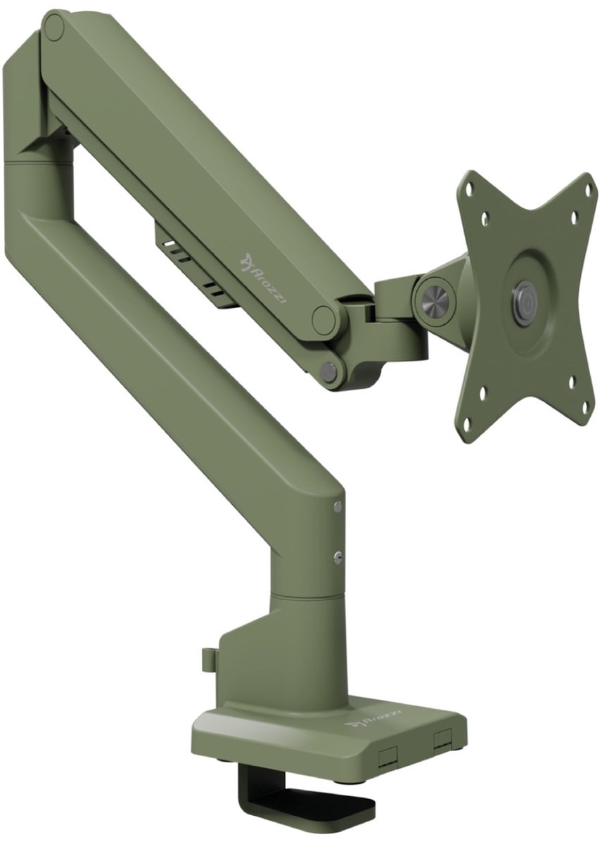 Arozzi AZ-ALZARE-NEO-FST Monitorarm – 1 Display, 9 kg, Bureau, Groen