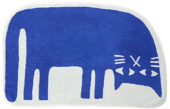 Tapis de bain Donna Wilson Lazy Cat - chat bleu