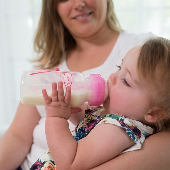 Dr. Brown's Options+ Anti-Colic Babyfles - Brede halsfles - 270ml - Roze - 2 stuks van Dr. Brown's — afbeelding 2