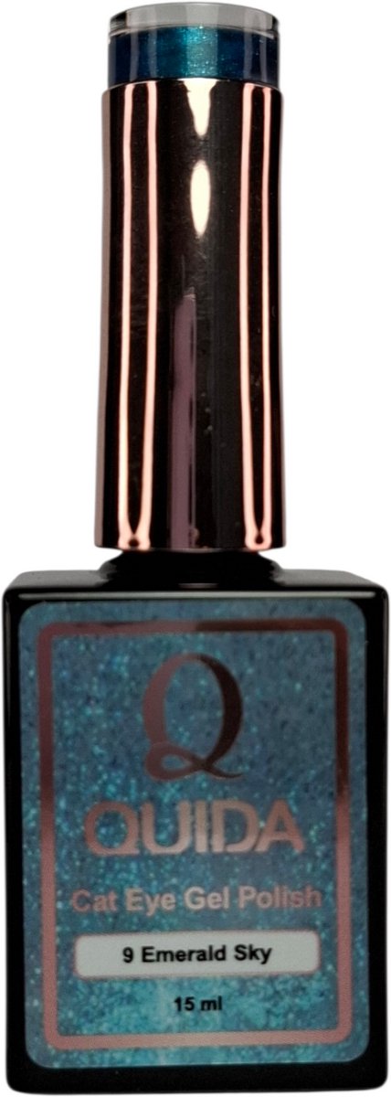 Quida Cat eye Gel polish Emerald Sky #9 groen-blauwe tint