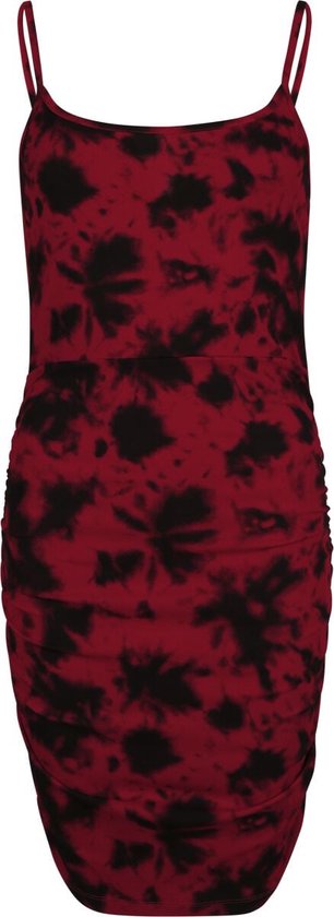 R.E.D. Rock-Engineered Design multicolor aansluitende korte jurk met tie-dye was - Dames - M