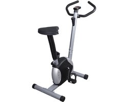 Home hometrainer Verstelbare hometrainer met wrijvingsbanden comfortabele zitting maximaal draagvermogen 100 kg zwart