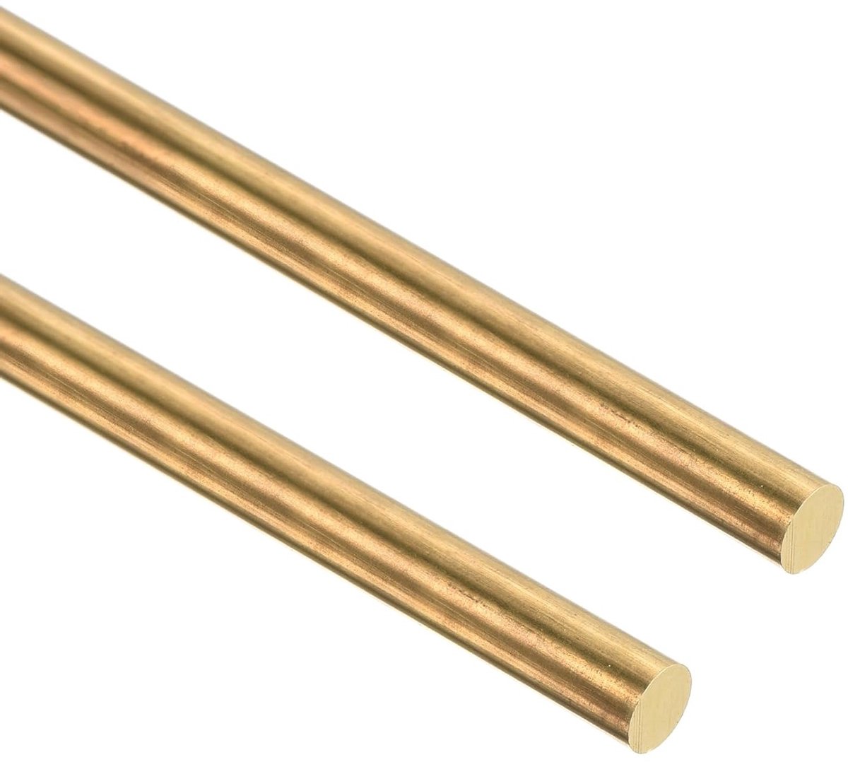 2 Stuks 3mm x 300mm Messing Staven, Ronde Massieve Messing Stangen voor DIY, Lastechnieken en Modelbouw