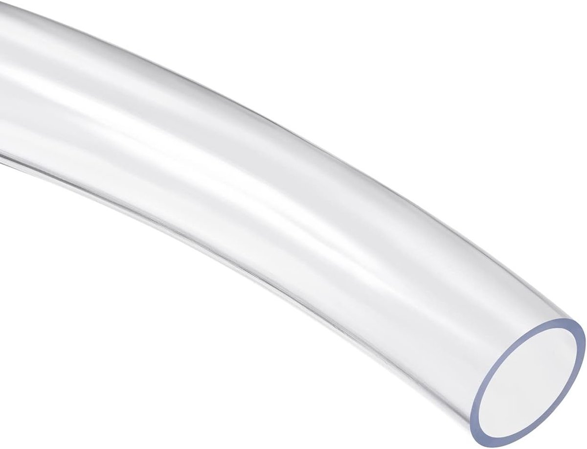 Transparante PVC buis 25mm ID, 30mm OD, 1 meter lang - Flexibel, lichtgewicht en geschikt voor industriële, agrarische en laboratoriumtoepassingen - 1 stuk