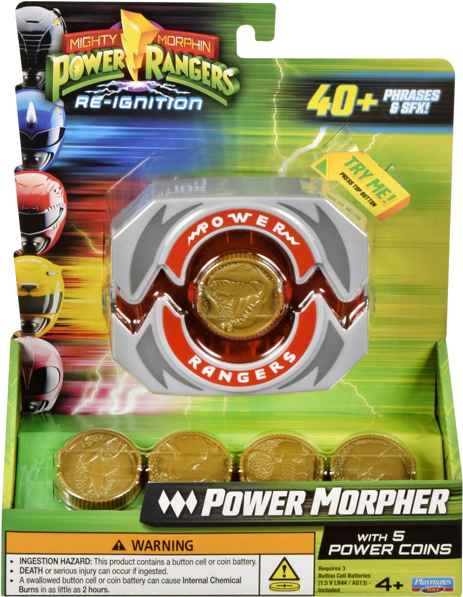 Playmates mighty morphin power rangers belt clip power morpher deluxe belts & buckles