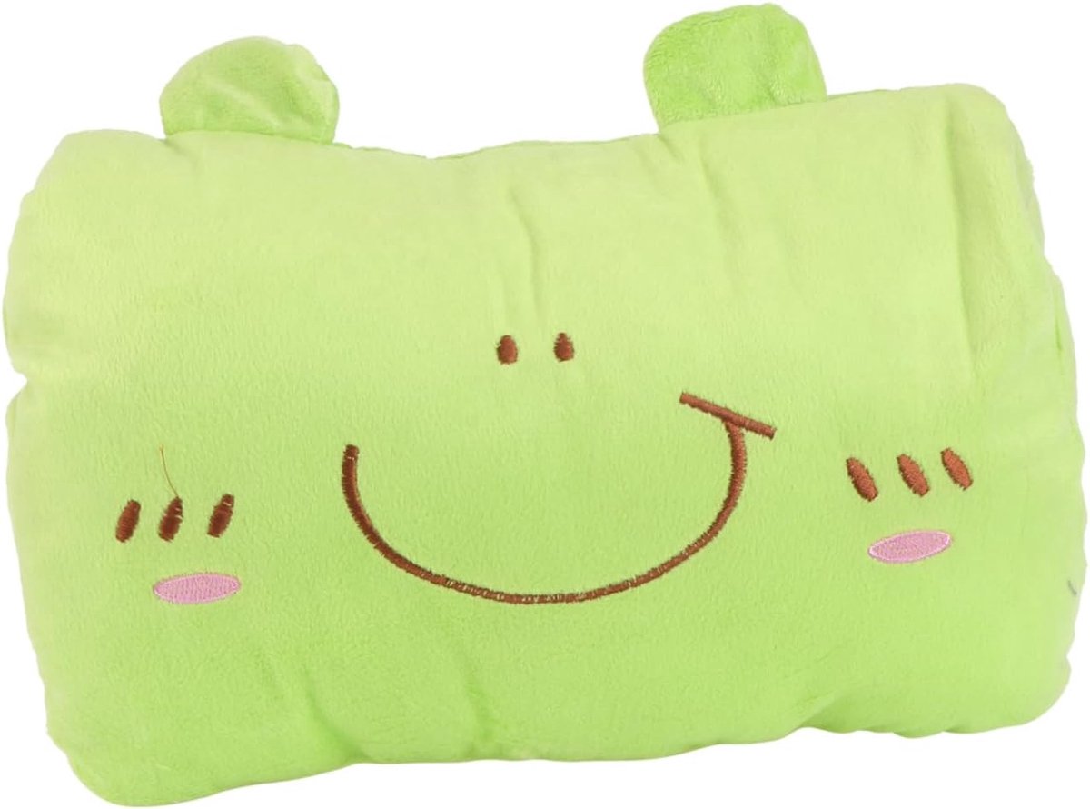 Pluche Handwarmer - Knuffelkussen - Warme Handen - Zacht Pluche Materiaal - 20x30x15 cm - Groen