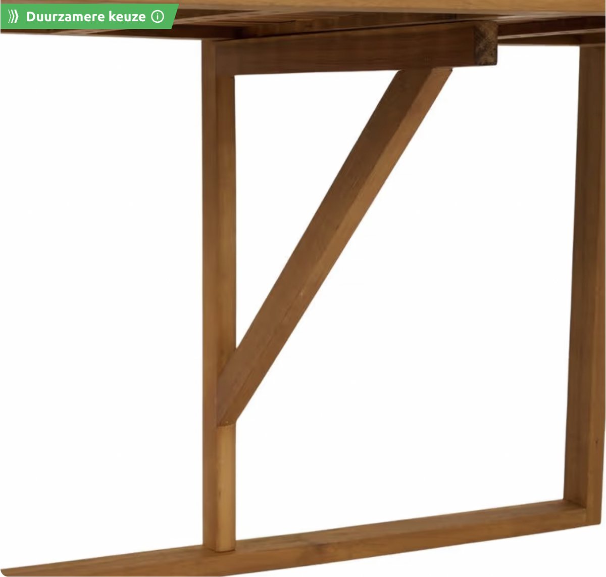 Inklapbare Houten Balkontafel – Ruimtebesparend & Verstelbaar – 45 x 78,4 x 70,5 cm – Voor Balkonrailingen 3–18 cm thumbnail 2
