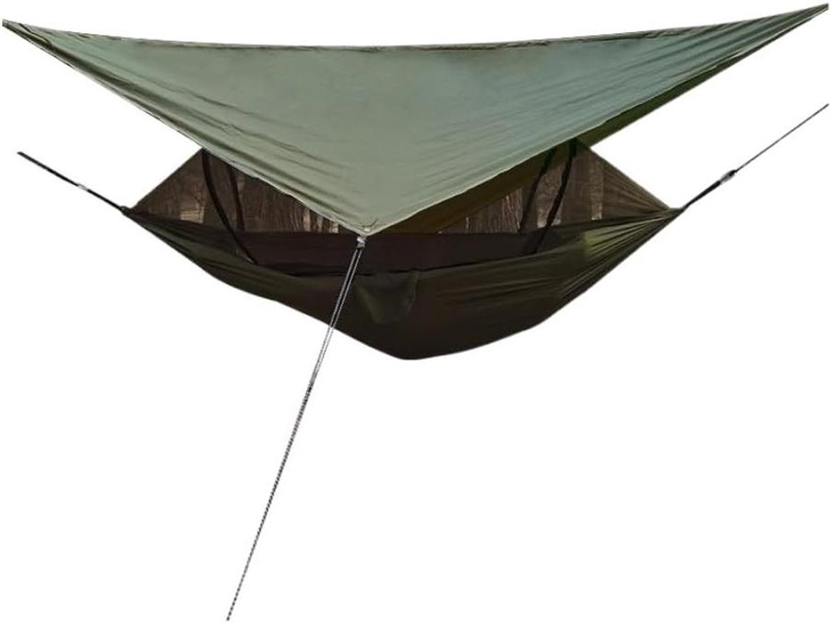 Hangmat met Klamboe - Draagbare Luifel - Kamperen en Reizen - Snel Openend Ontwerp - 1.2 kg Gewicht - Diverse Kleuren