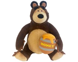 Masha en de Beer Honing Pluche Knuffel 32 cm {Masha and the Bear Plush Toy | Speelgoed Knuffeldier Knuffelpop voor kinderen jongens meisjes}