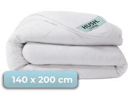 HUSH Living - Dekbed - Tweepersoons - 140x200cm - 350 Gsm - Warm, Ademend en Lichtgewicht - Geschikt voor Alle Seizoenen -Wit