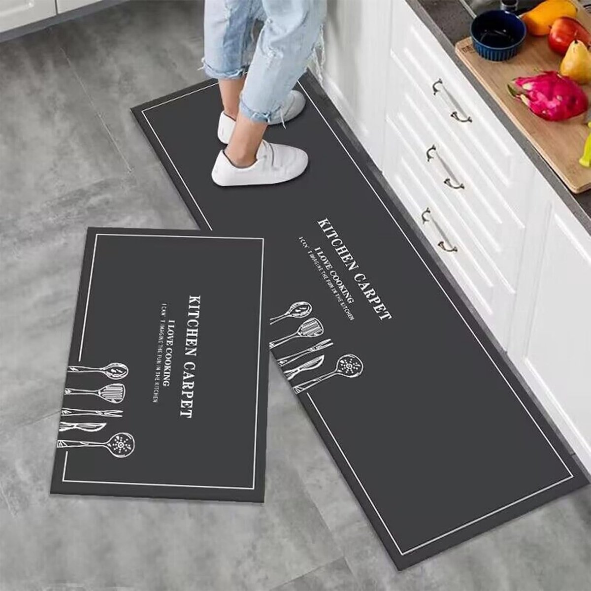Keukenloper - Keukenmat - Vloerkleed - Anti Slip - Vloerkamer