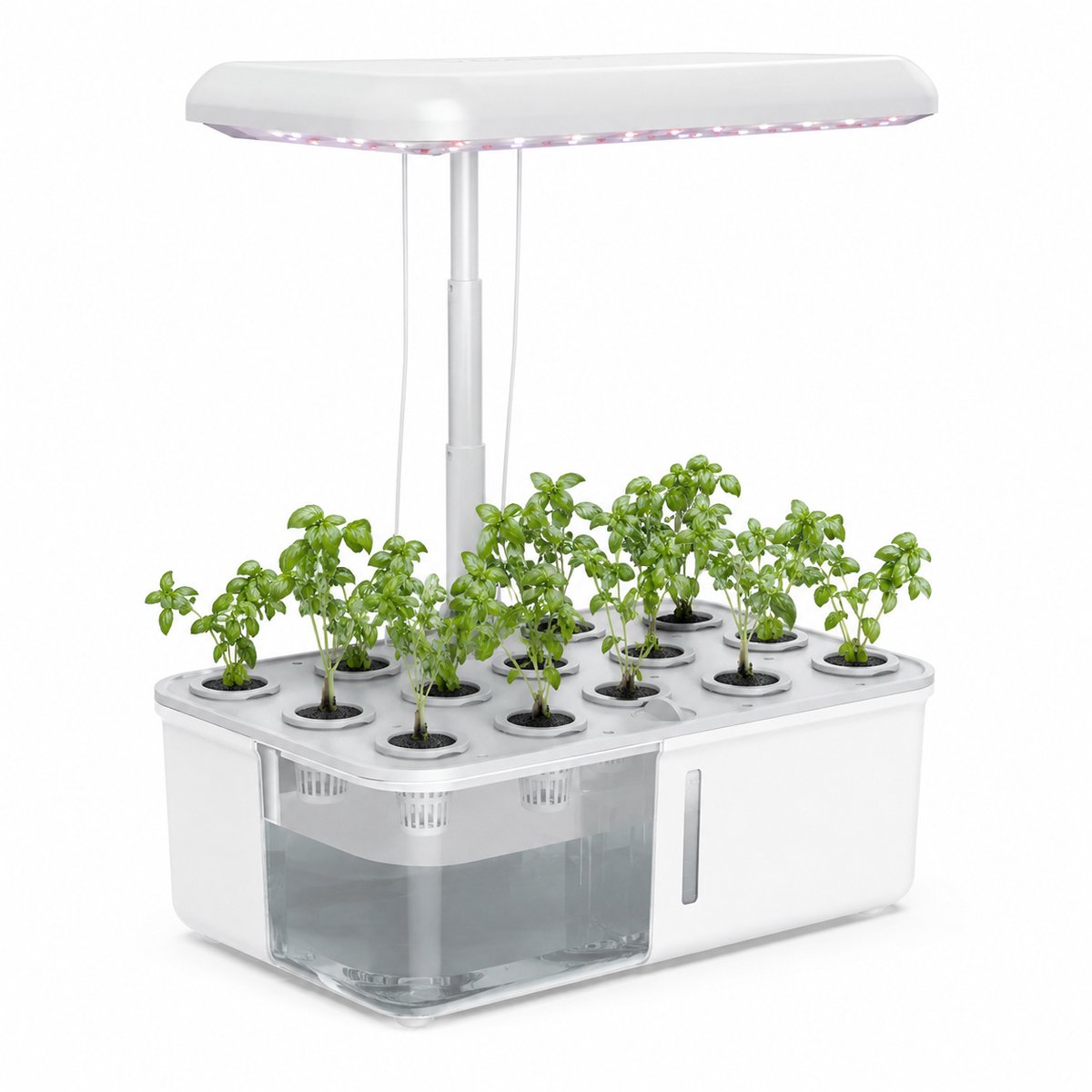 HOB Smart Kweekbak - Kweekset - Kweekset met Groeilicht Led Verlichting - Moestuinbak - Indoor Kruidentuin - Wifi - 14 Pods - Wit