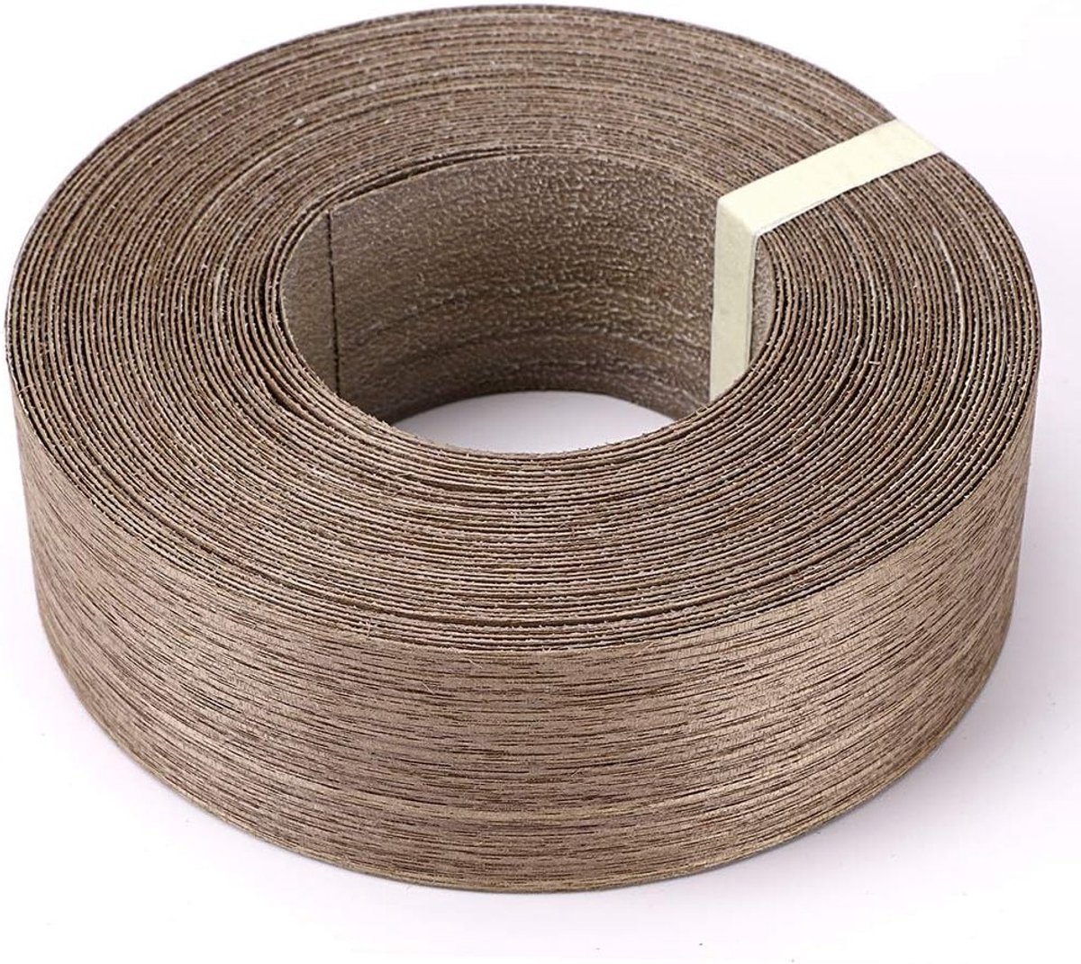 Houten Fineer en Melamine Plakband 50 mm × 15 m voor Planken, Kasten en Deuren, Walnoot Zwart