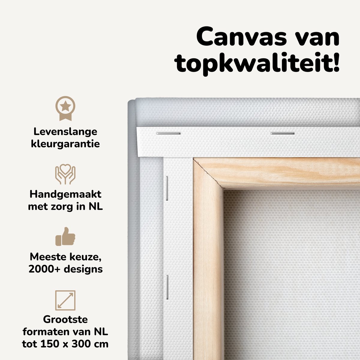 Canvas schilderij 90x90 cm - Wanddecoratie Illustratie van een chef kok met een braadpan -