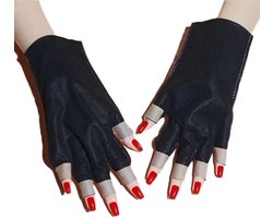 10 Pairs of UV Protective Manicure Gloves - Manicure Handschoenen - Professionele Sun Protection - UV beschermende handschoenen - Nail gloves protection - Fingerless Care Gloves - Geschikt voor Nail Dryer en Nail Polish Lamp - Manicure Tools - Zwart