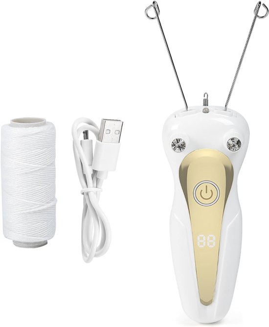 HEZIVO® Gezichtsepilator Vrouw - Epileerapparaat Dames - Ontharingsapparaat - Epilator - Draadsnijder