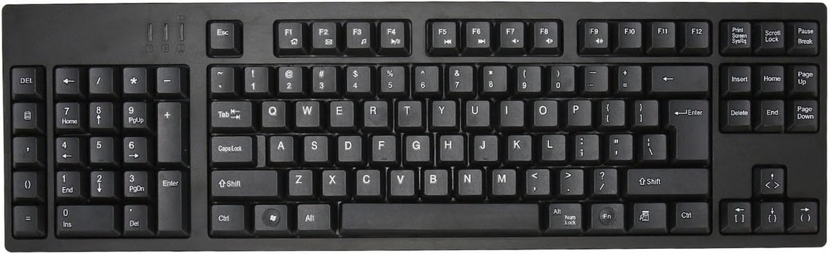Linkshandig Toetsenbord - Ergonomisch Toetsenbord - Efficiënt Werken - Linker Numeriek Blok - 109 Toetsen
