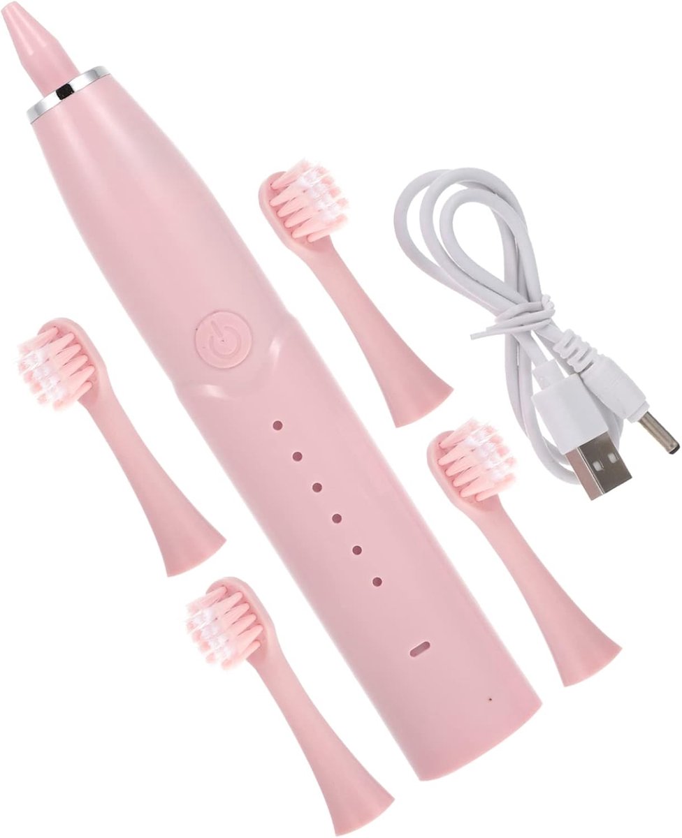 Kinder Tandenborstel - Elektrische Borstel - Dagelijkse Mondhygiëne - Kindvriendelijk Ontwerp - 14 x 1.8 x 1.6 cm - Roze
