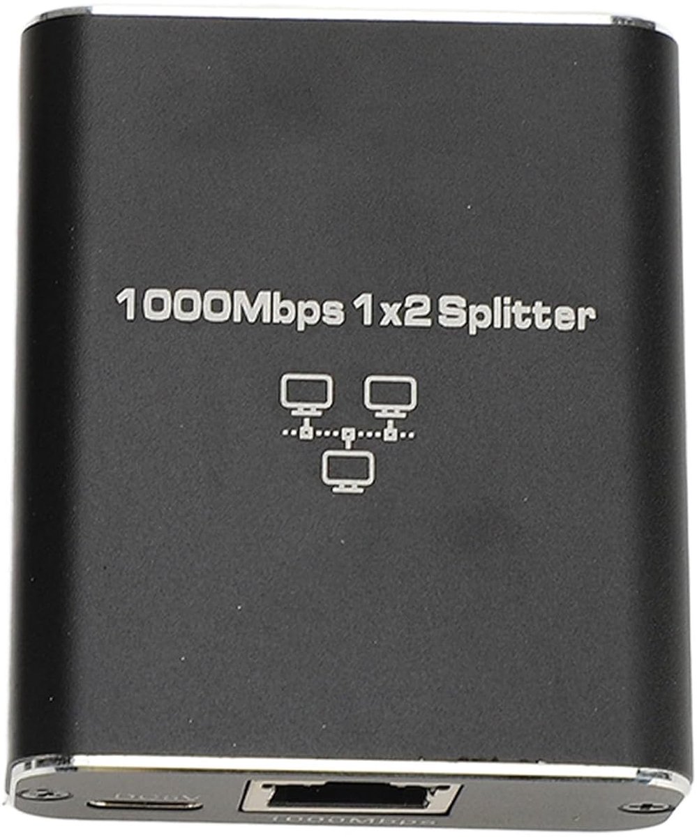 Netwerk Splitter - Ethernet Adapter - Twee Apparaten - 1000Mbps Gigabit Snelheid - 14x10x3 cm