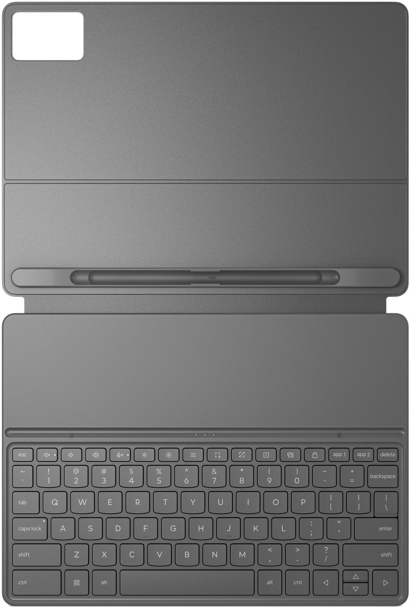 Lenovo Idea Tab Plus Toetsenbord Hoes QWERTY Grijs