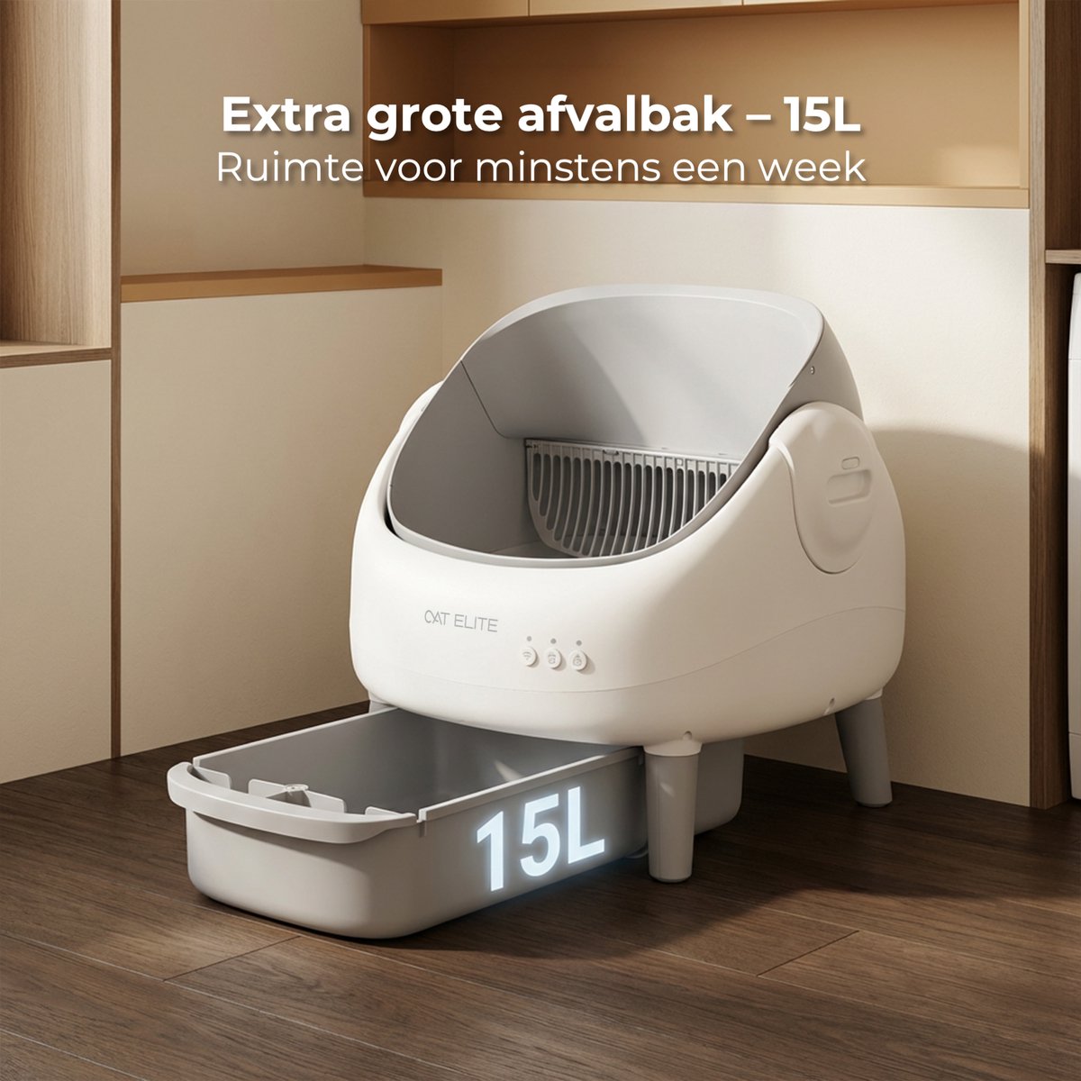 CatElite Ease Automatische Kattenbak - 15L - App & Sensoren thumbnail 3