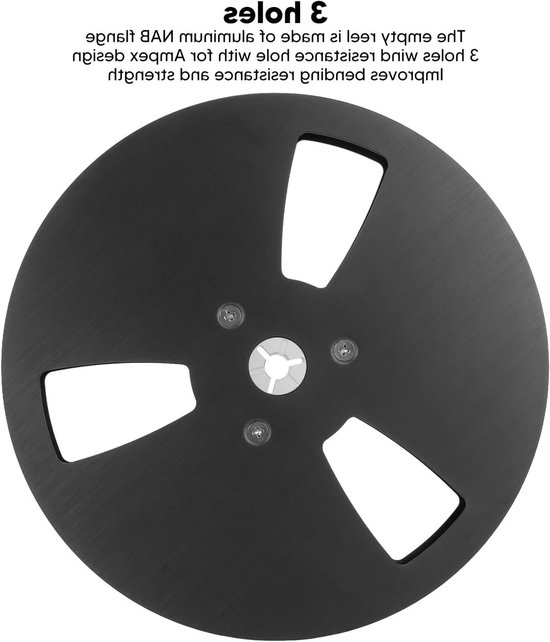 Lege Take Up Reel 1/4 7 Inch voor Opname, Open Reel Geluidsband met 3 Gaten, Ideaal voor Audio-opnames en Bandopnames — afbeelding 5