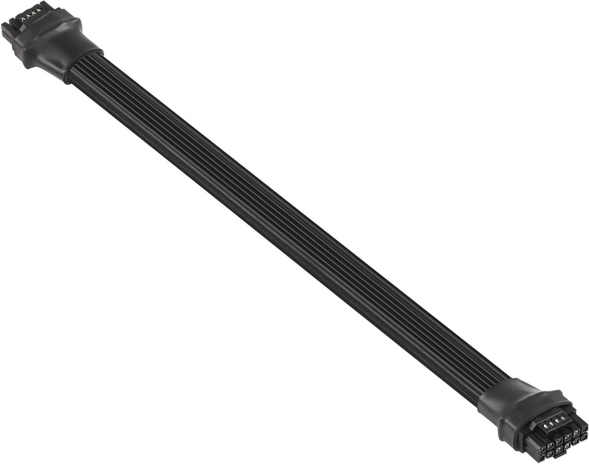 1FT ATX3.0 12VHPWR Powerkabel, PCI-e 5.0 12VHPWR 600W 16 Pin Male naar Male, Geschikt voor Grafische Kaarten en Nvidia 4000 Series