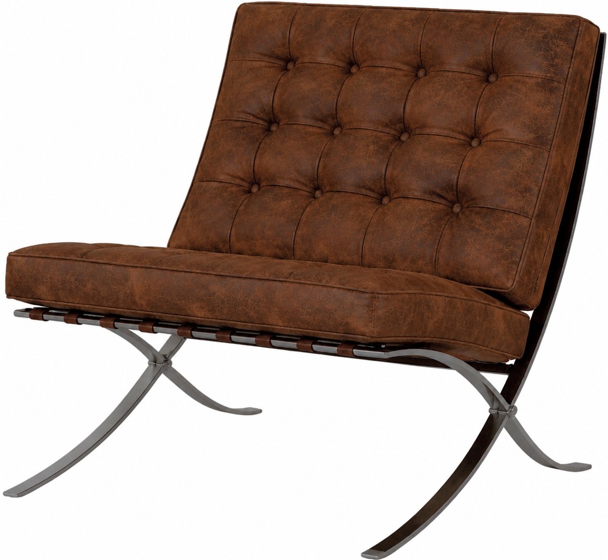 Oslo Chair - Bruin Vintage - Stoel - Fauteuil - Luxe Variant