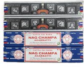 satya - nag champa - superhit - wierook - 4 doosjes