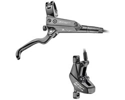 TRP HD-E842 G-Spec hydraulische schijfrem rechts – 4-zuiger e-MTB rem – 1900 mm – inclusief remblokken – zwart/grijs