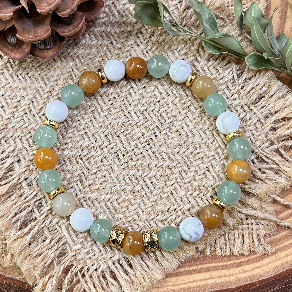 TERRA VII - NUSARAYA - Armband Edelstenen - Sawah Bali - 21 cm