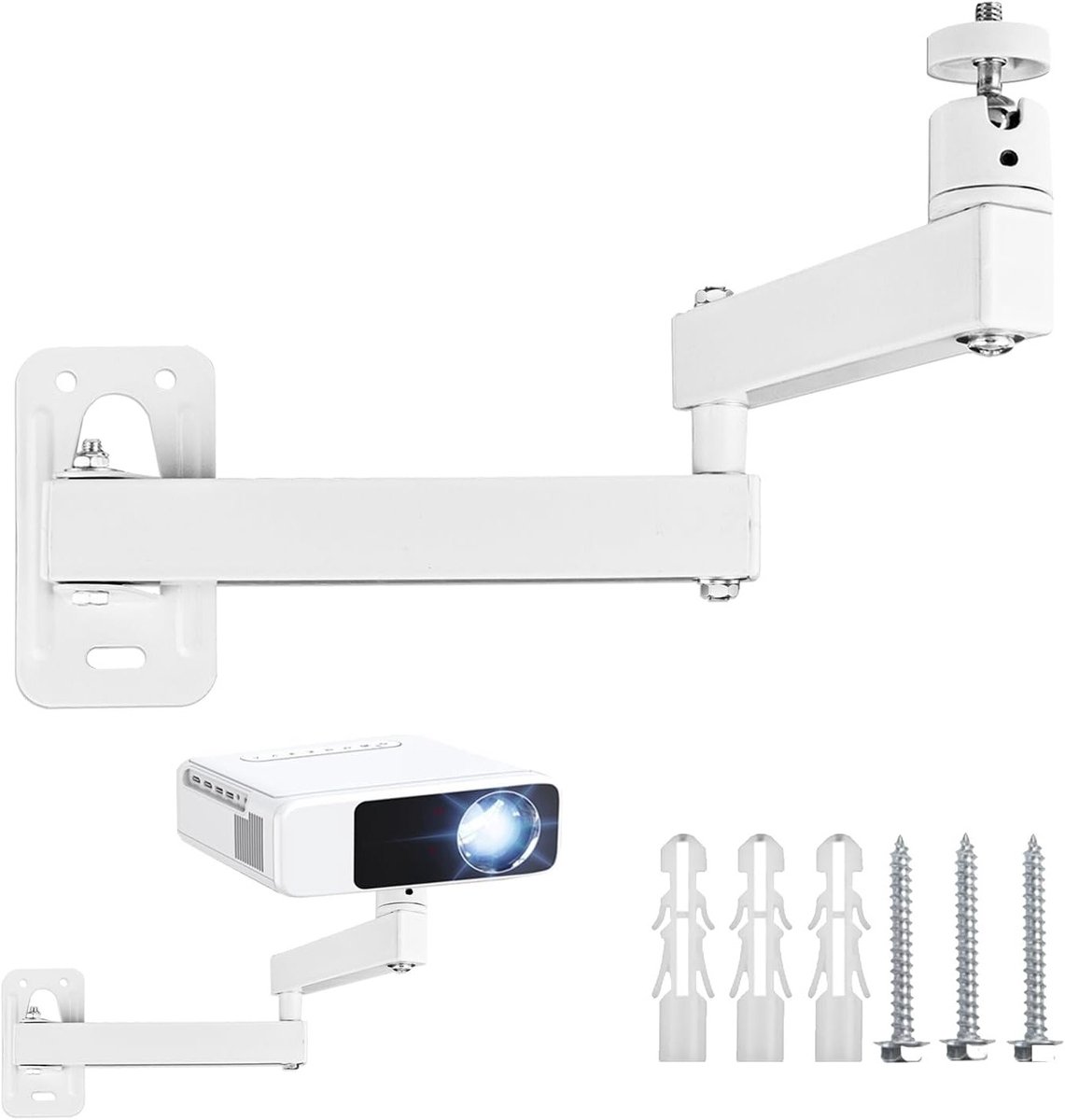Inklapbare Projector Beugel voor Plafondmontage - 360 Graden Draaibaar