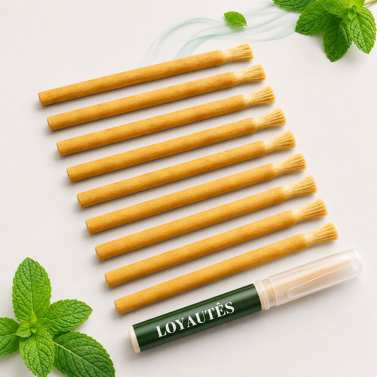 Miswak Mint – 10 Stuks met Houder – Sewak Siwak – Natuurlijke Tandenborstel – Fluoridevrij & Antibacterieel – Halal Mondverzorging – Natuurlijk Alternatief voor Plastic Tandenborstels