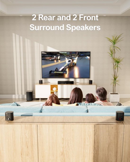 Krachtige 7.1 Soundbar met Draadloze Achterluidsprekers en Subwoofer voor Smart TV - Surround Geluidssysteem — afbeelding 4