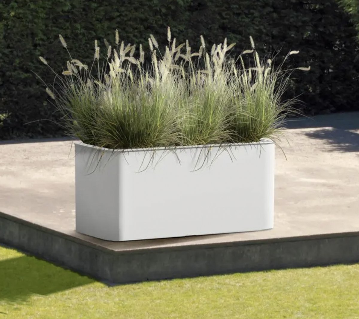 Lage plantenbak Terrassa – wit - 80 x 40 x 38 cm