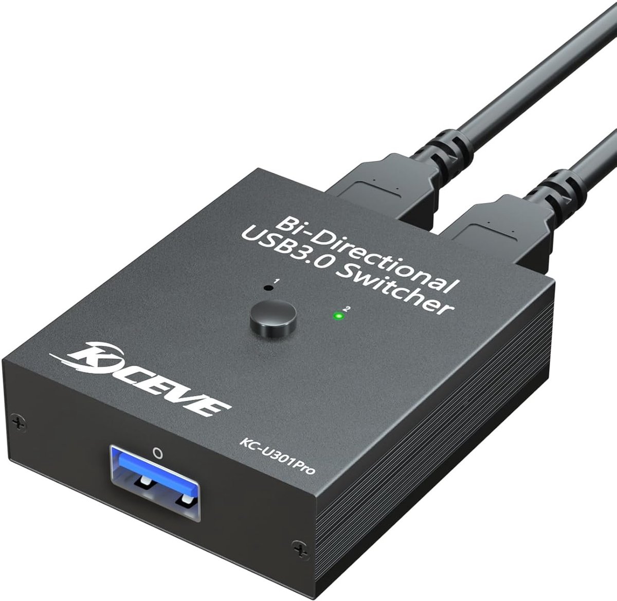 Bidirectionele USB 3.0 Switch voor 2 Computers om Randapparatuur te Delen