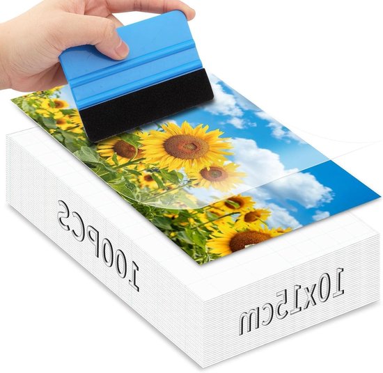Zelfklevende Laminatiefilm A6 - Koude Laminatiefilm voor Foto's en Beelden - Transparant, Geen Machine Vereist, Ideaal voor Ultrasonische Afbeeldingen en Bescherming van Documenten